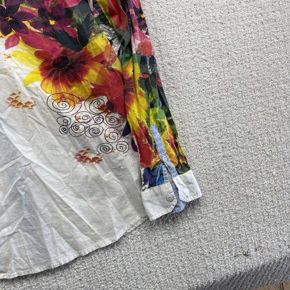 Desigual Colorful Floral Button-Down Shirt - Picture 14 of 15